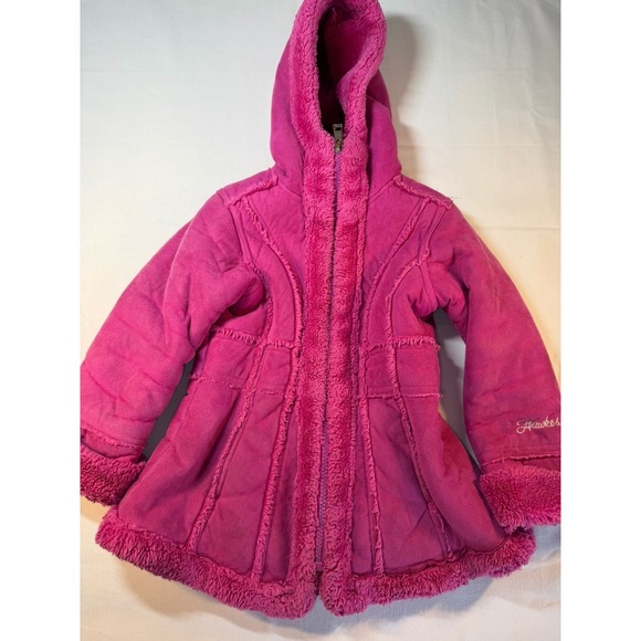 Hawke & Co Other - Hawke & Co‎ Outfitters Girls Faux Suede Pink Coat: Size 4T Super Soft & Warm
